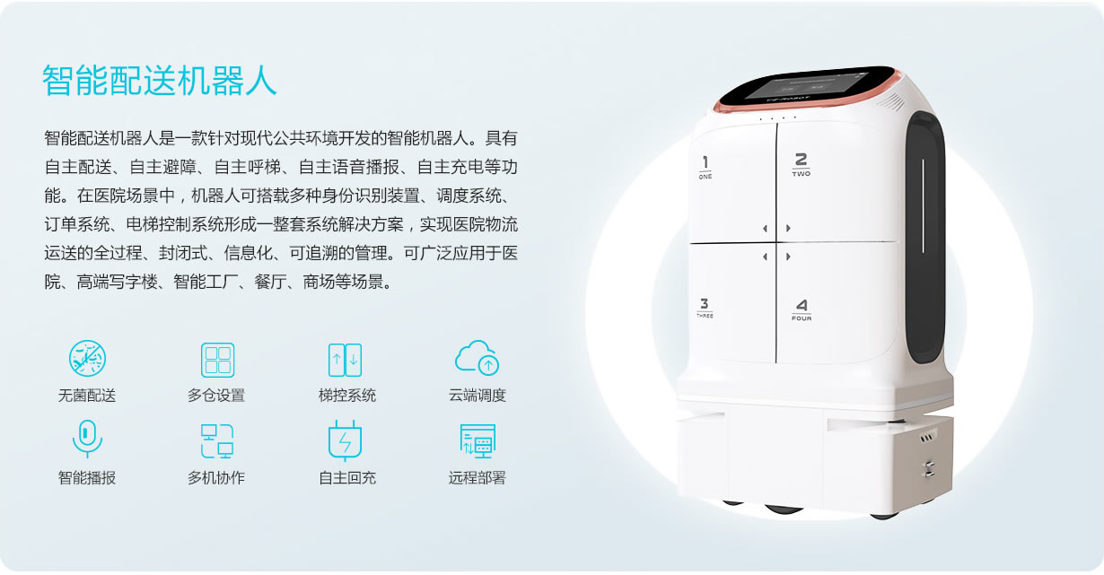 智能配送機(jī)器人 好運(yùn)